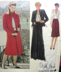 2561 EDITH HEAD JACKET, PANEL A-SKIRT, BLOUSE PATTERN 12